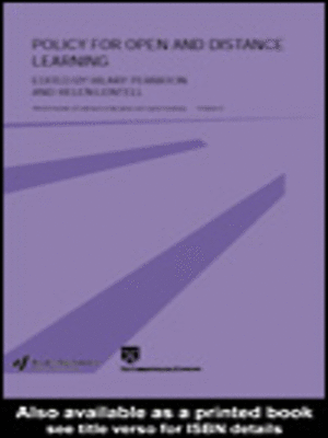 cover image of Policy for Open and Distance Learning